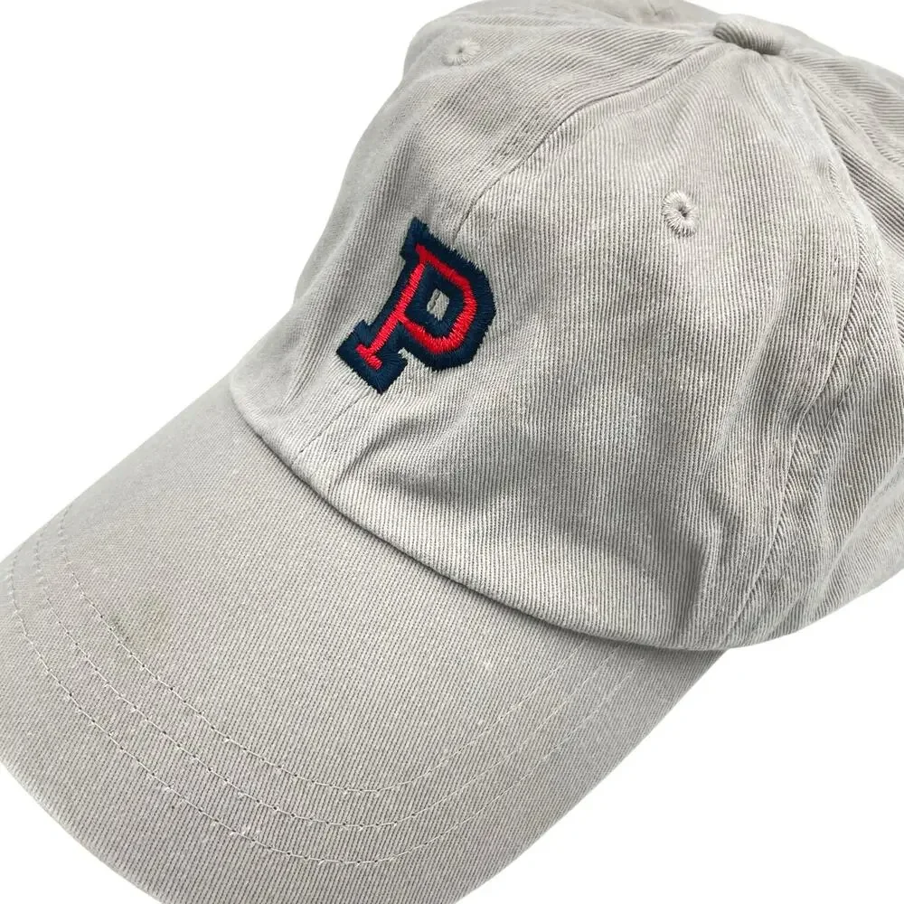 Victoria's Secret Pink VS Embroidered P Gray Cotton OS Baseball Cap Casual Hat